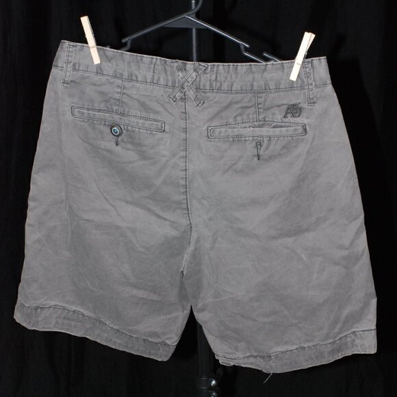 Aeropostale Mens Size 32 Gray Shorts Teal Accents & Drawstring - Picture 5 of 5